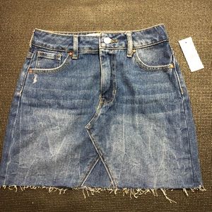 Pacsun Distressed Jean Skirt